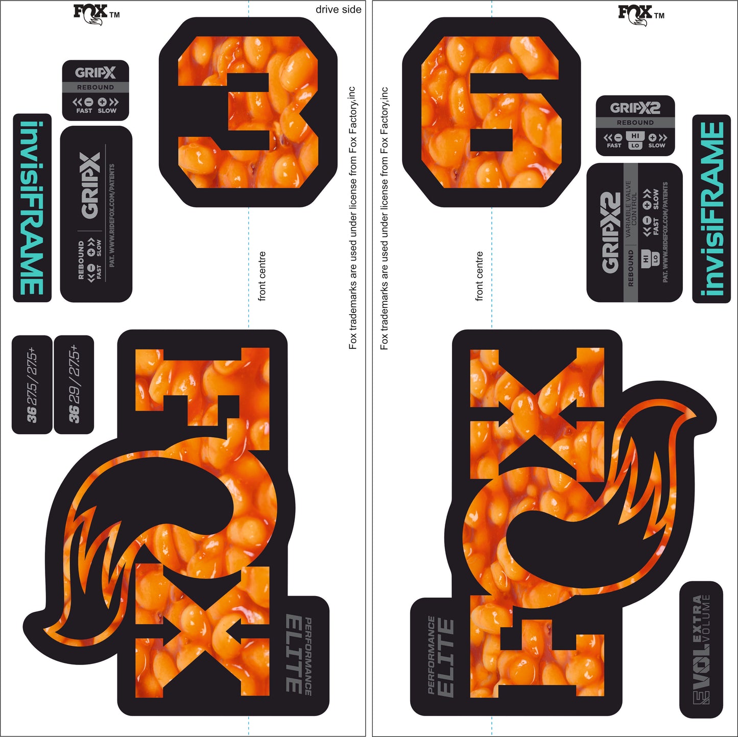 Fox 36 Performance Elite 2026 Decals