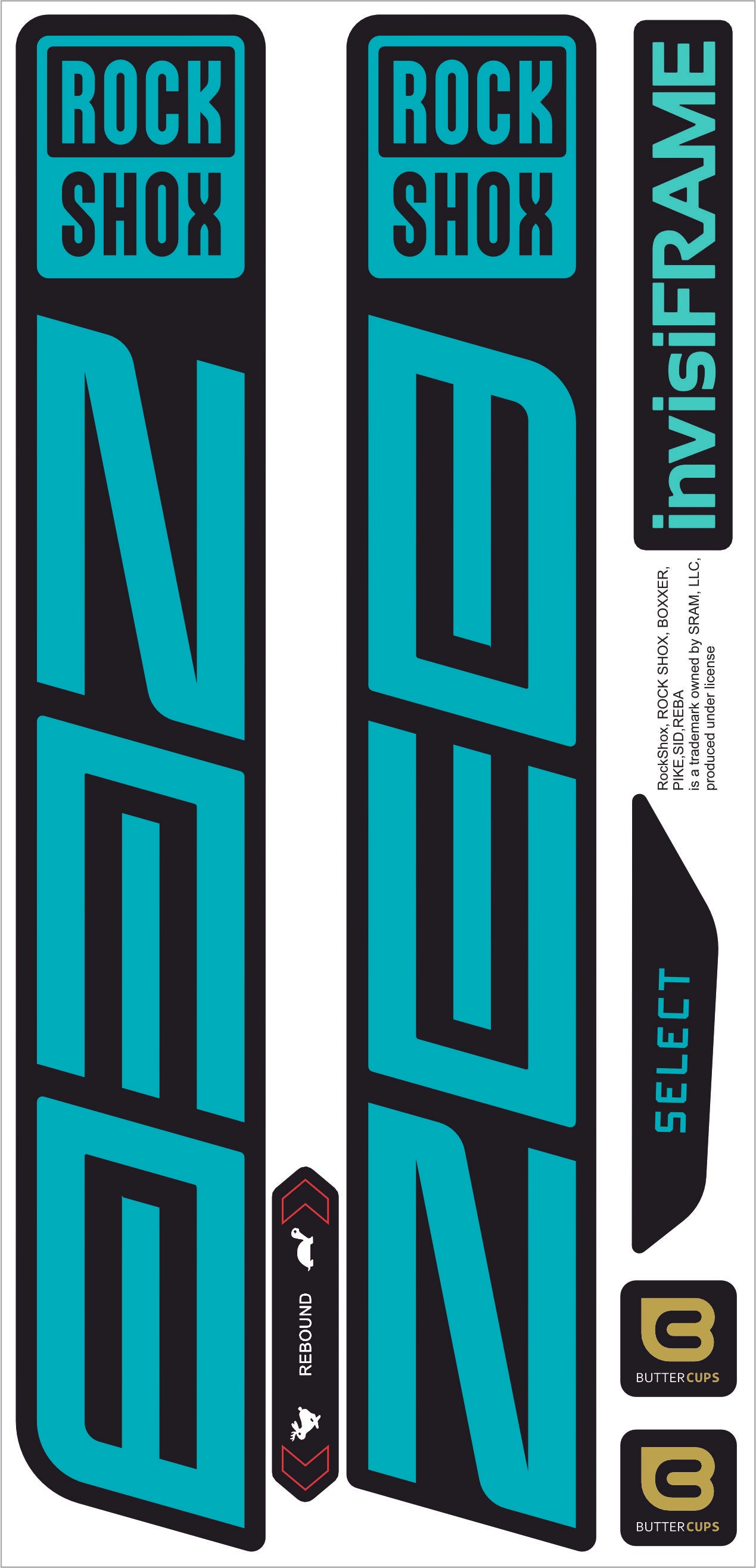 Rock Shox ZEB Select 2027 Decals