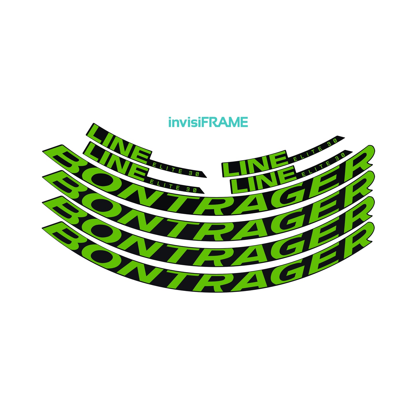 Bontrager Line Elite 30 29er Decals x2 Wheels