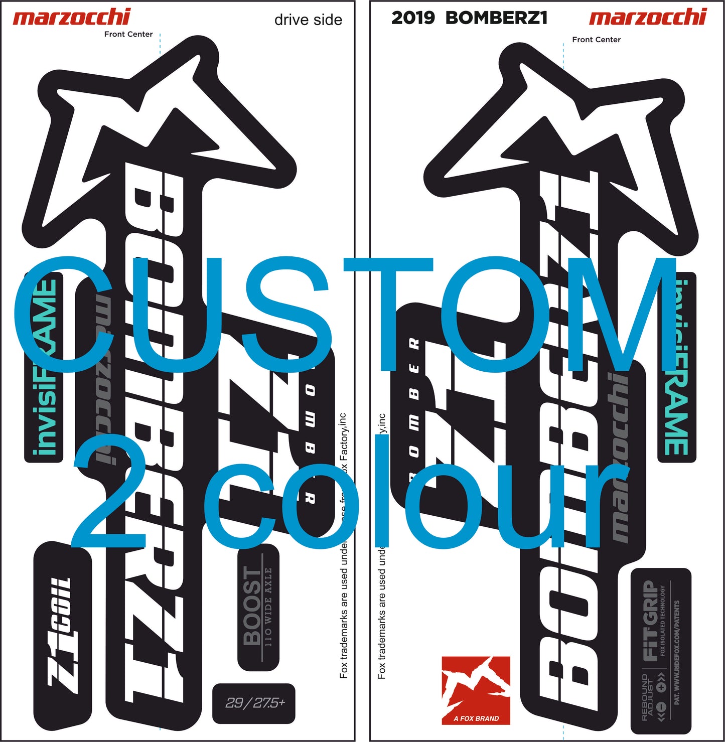 Marzocchi Bomber Z1 2019 Decals