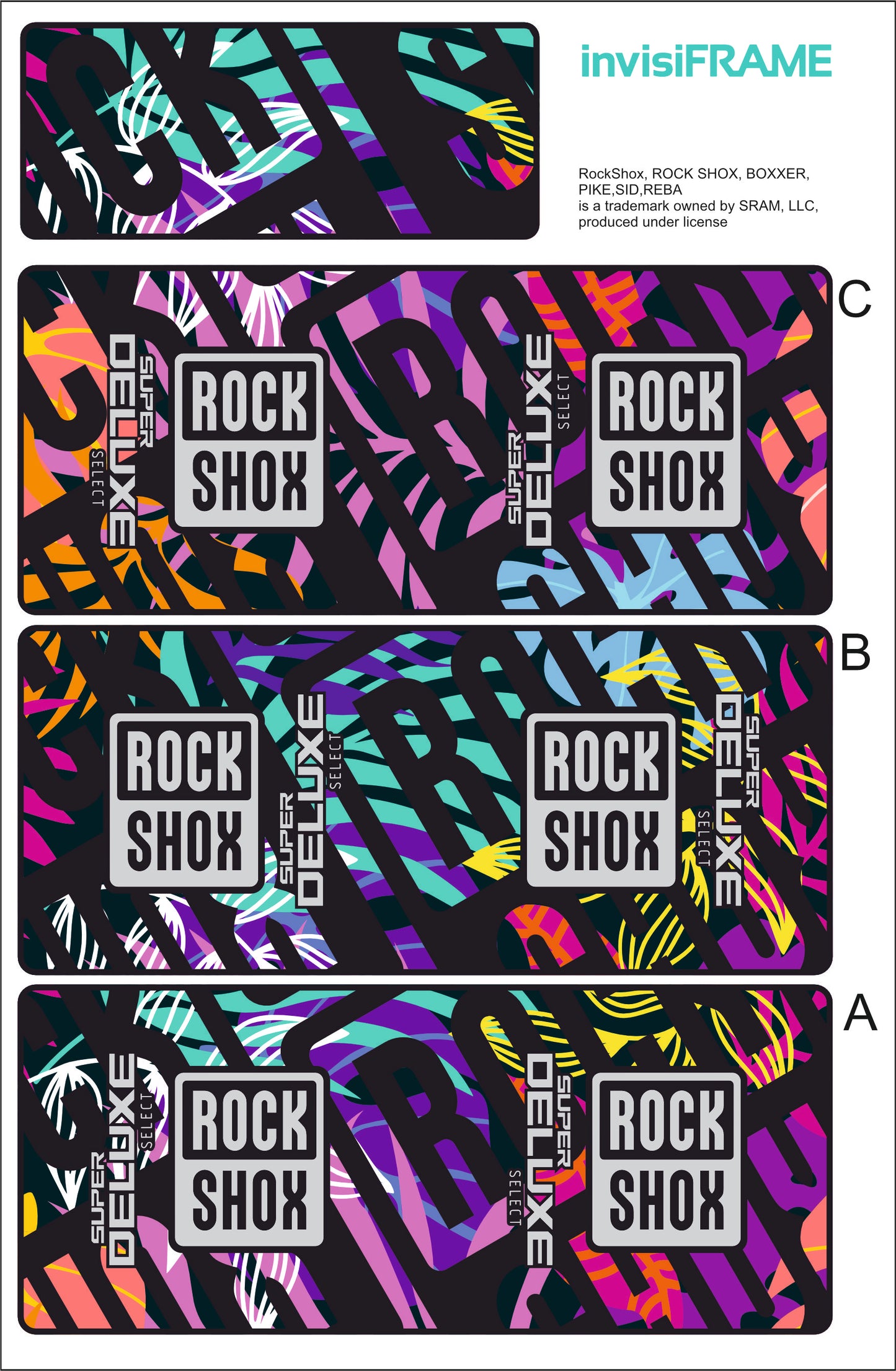 Rock Shox Super Deluxe Select Decals 2025
