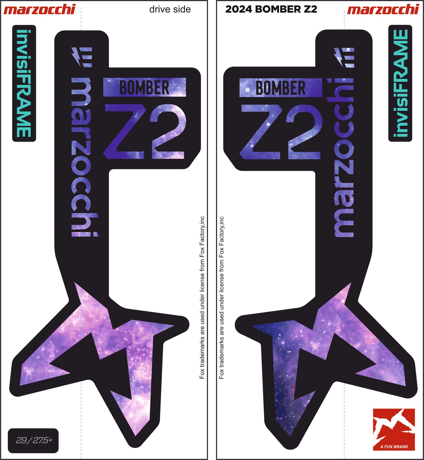 Marzocchi Bomber Z2 eOptimized 2024 Decals