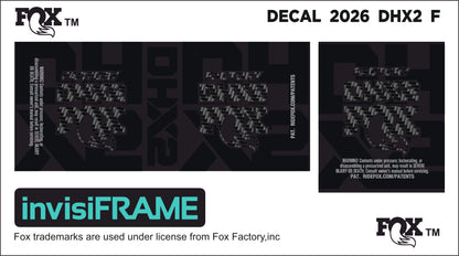 Fox DHX2 Factory 2026 Decals