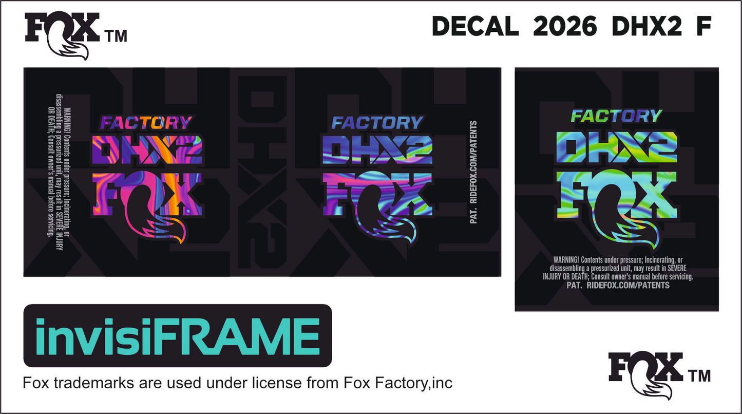 Fox DHX2 Factory 2026 Decals