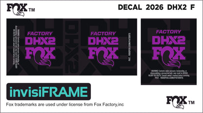 Fox DHX2 Factory 2026 Decals