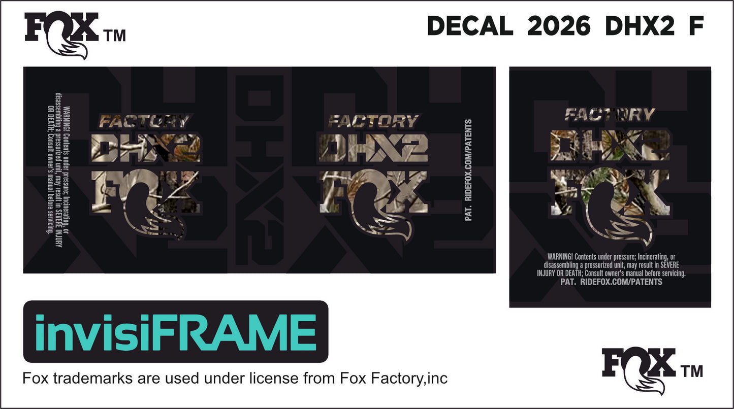 Fox DHX2 Factory 2026 Decals