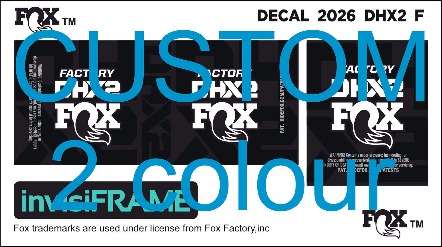 Fox DHX2 Factory 2026 Decals