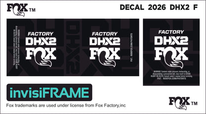 Fox DHX2 Factory 2026 Decals