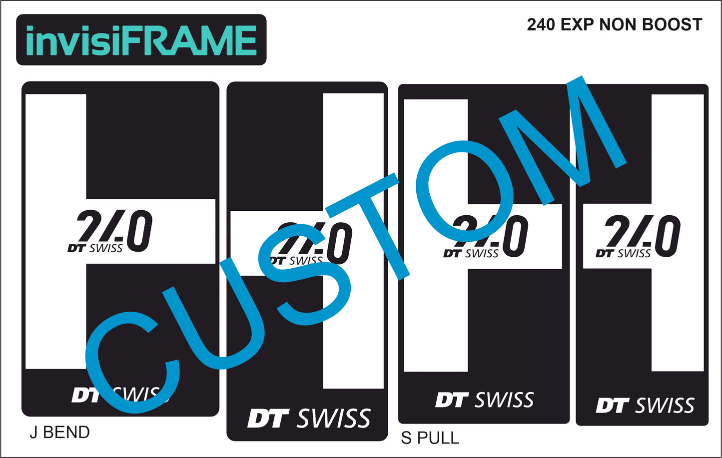 DT Swiss 240 EXP Non Boost Hub Decals