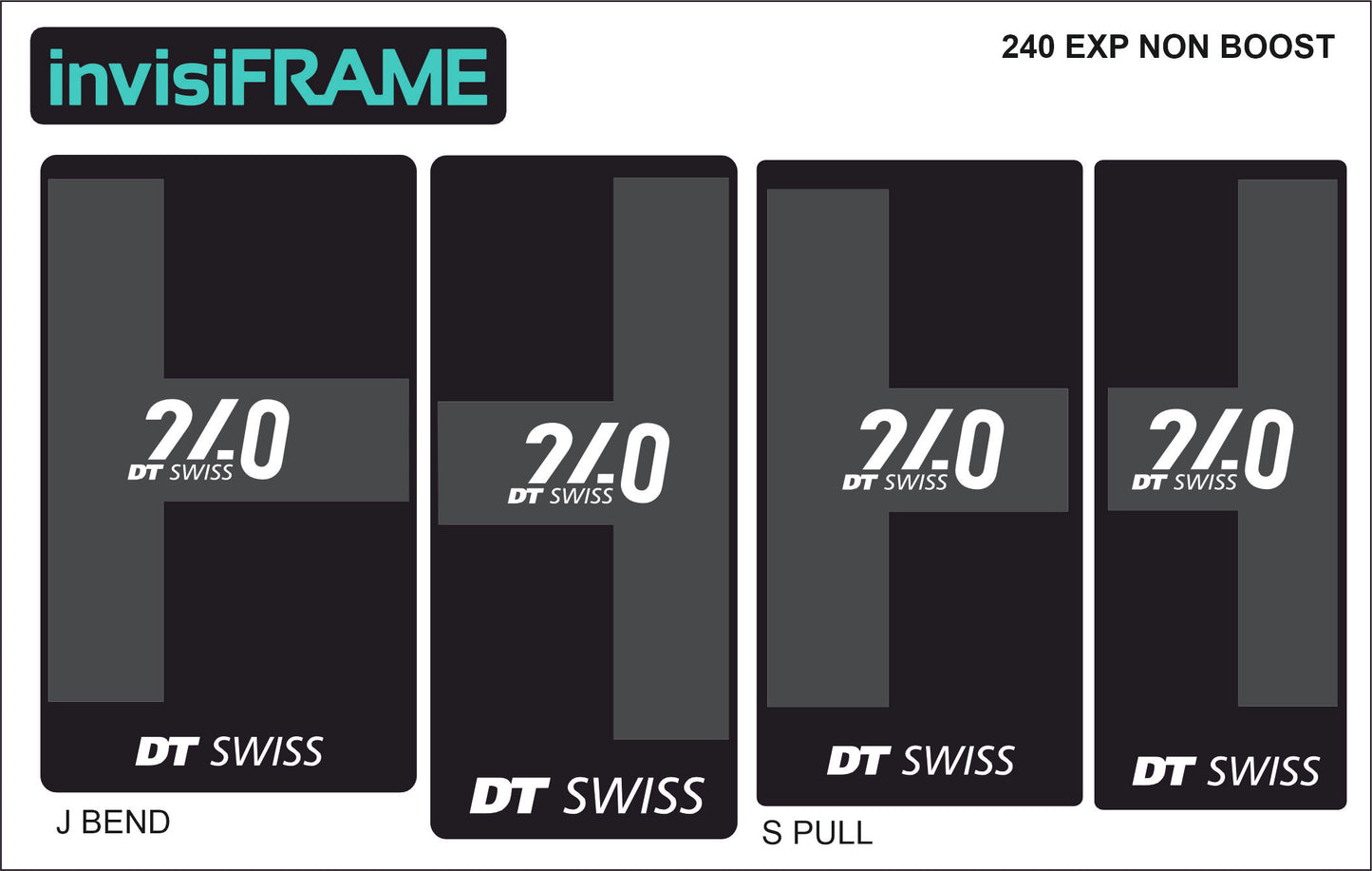 DT Swiss 240 EXP Non Boost Hub Decals