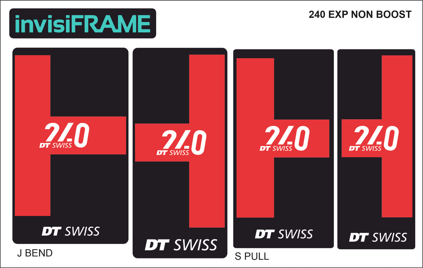 DT Swiss 240 EXP Non Boost Hub Decals