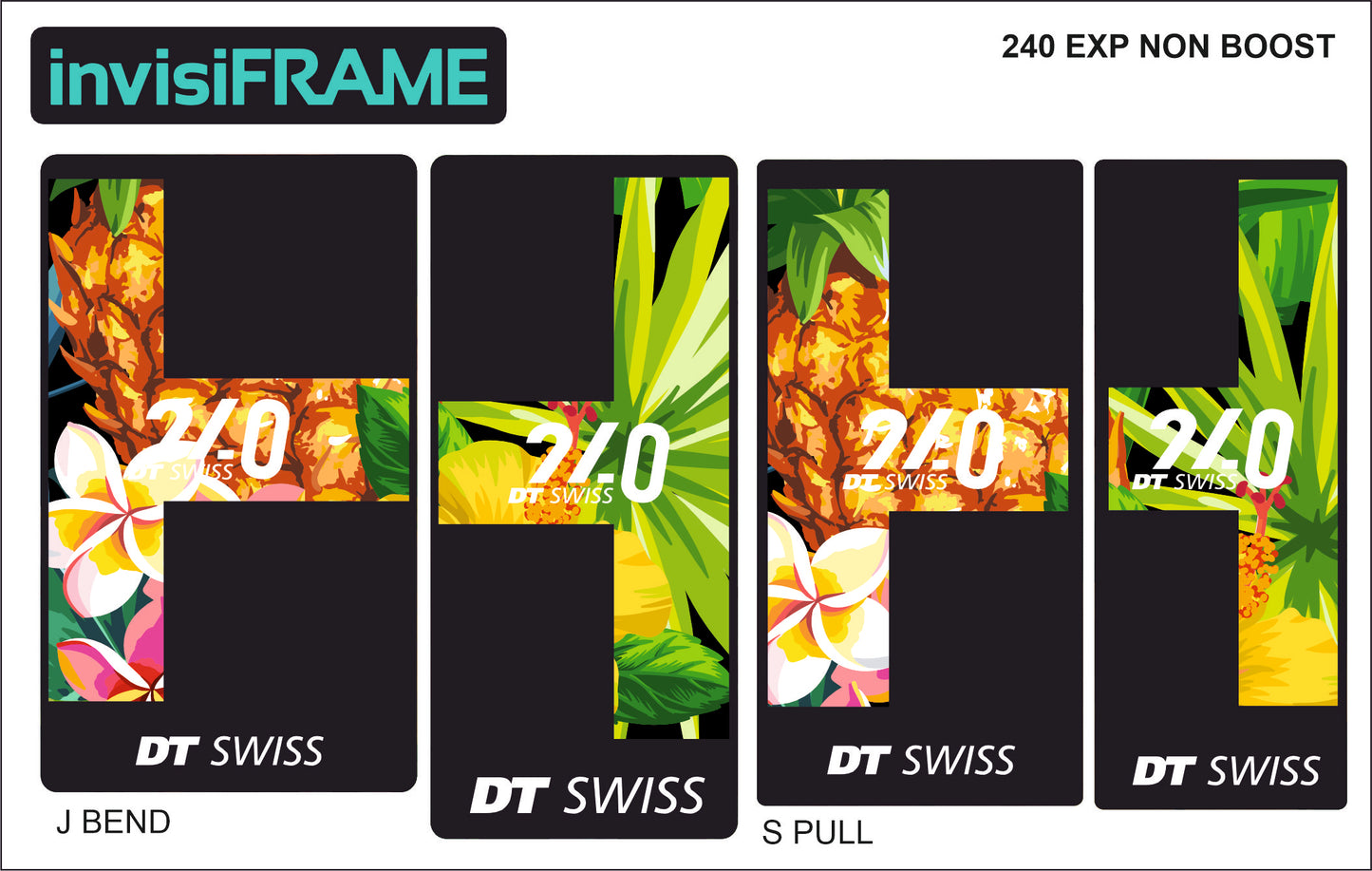 DT Swiss 240 EXP Non Boost Hub Decals