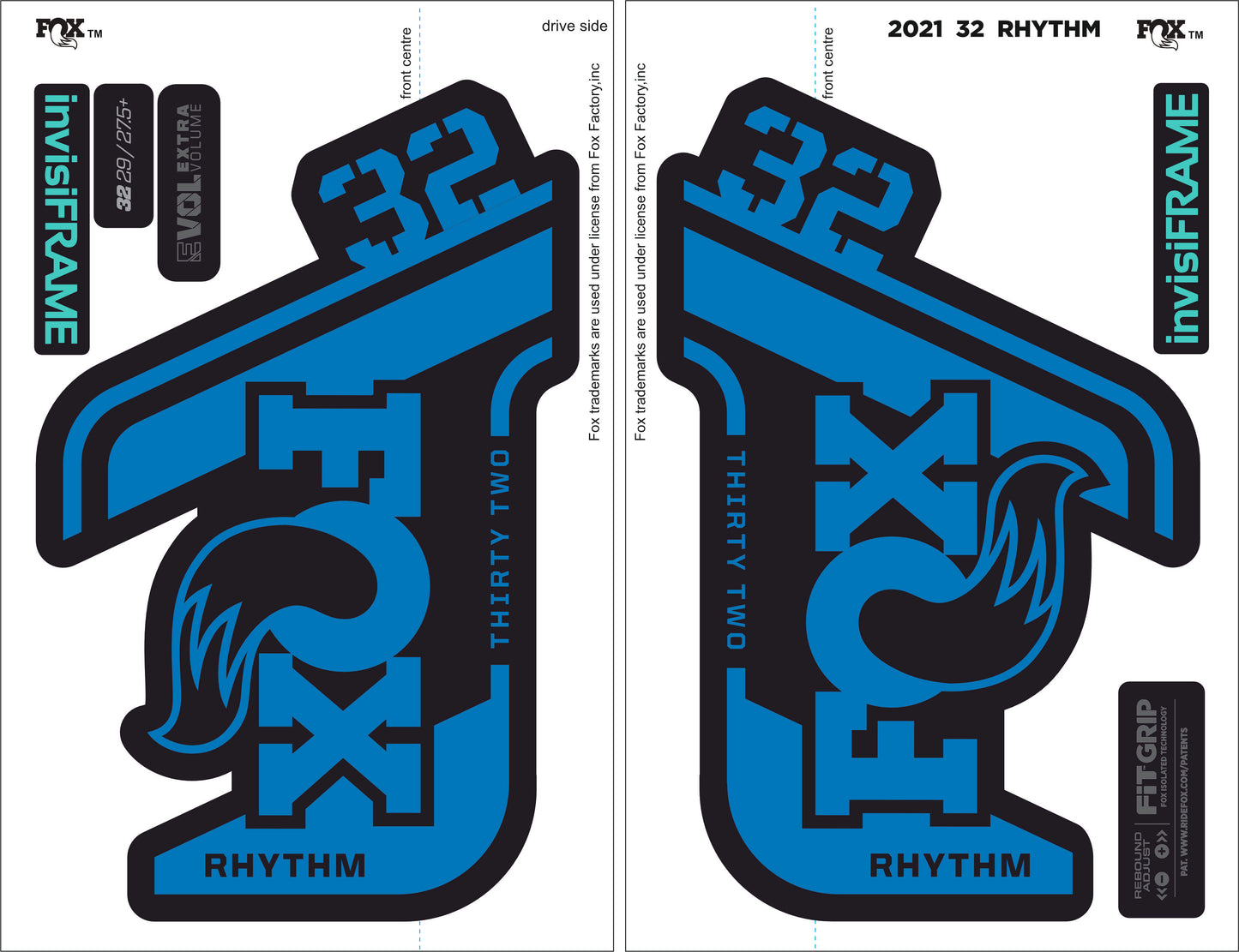 Fox 32 Rhythm 2021 Decals