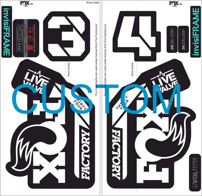 Fox 34 Factory LIVE VALVE 2021 Decals