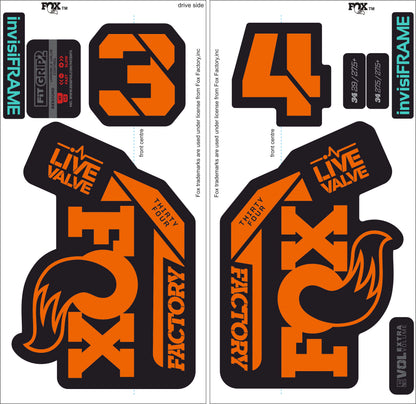 Fox 34 Factory LIVE VALVE 2021 Decals