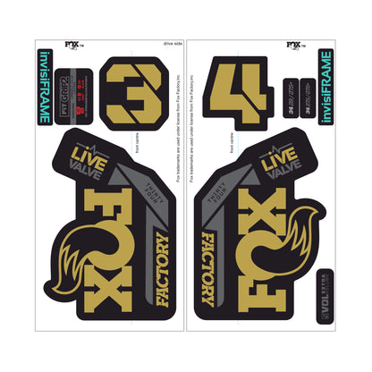 Fox 34 Factory LIVE VALVE 2021 Decals