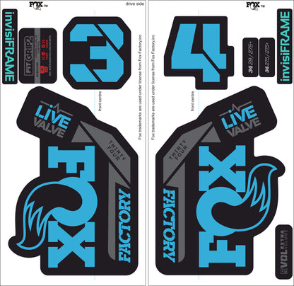 Fox 34 Factory LIVE VALVE 2021 Decals