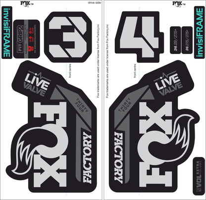 Fox 34 Factory LIVE VALVE 2021 Decals
