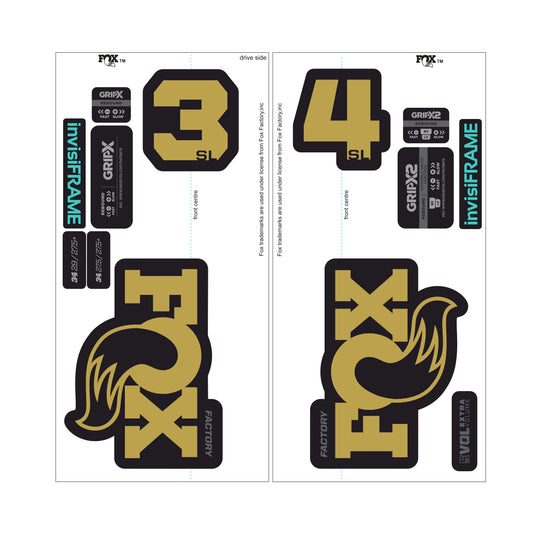Fox 34 SL Factory 2026 DECALS