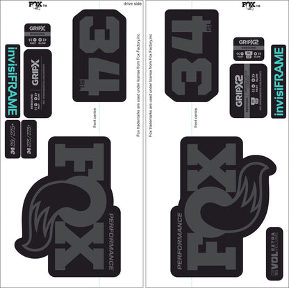 Fox 34 SL Performance 2026 DECALS