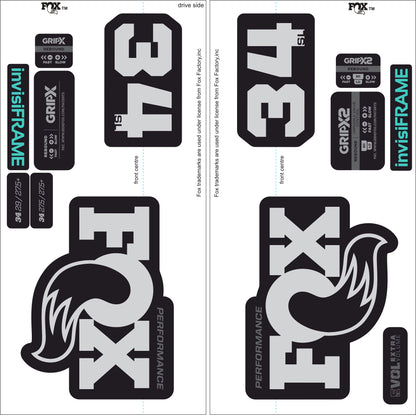 Fox 34 SL Performance 2026 DECALS