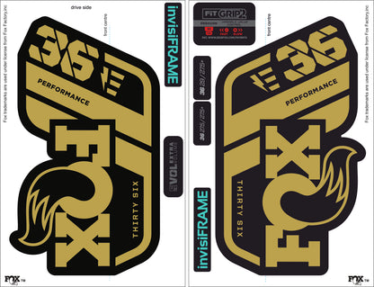 Fox 36 performance 2021 E Bike Decals