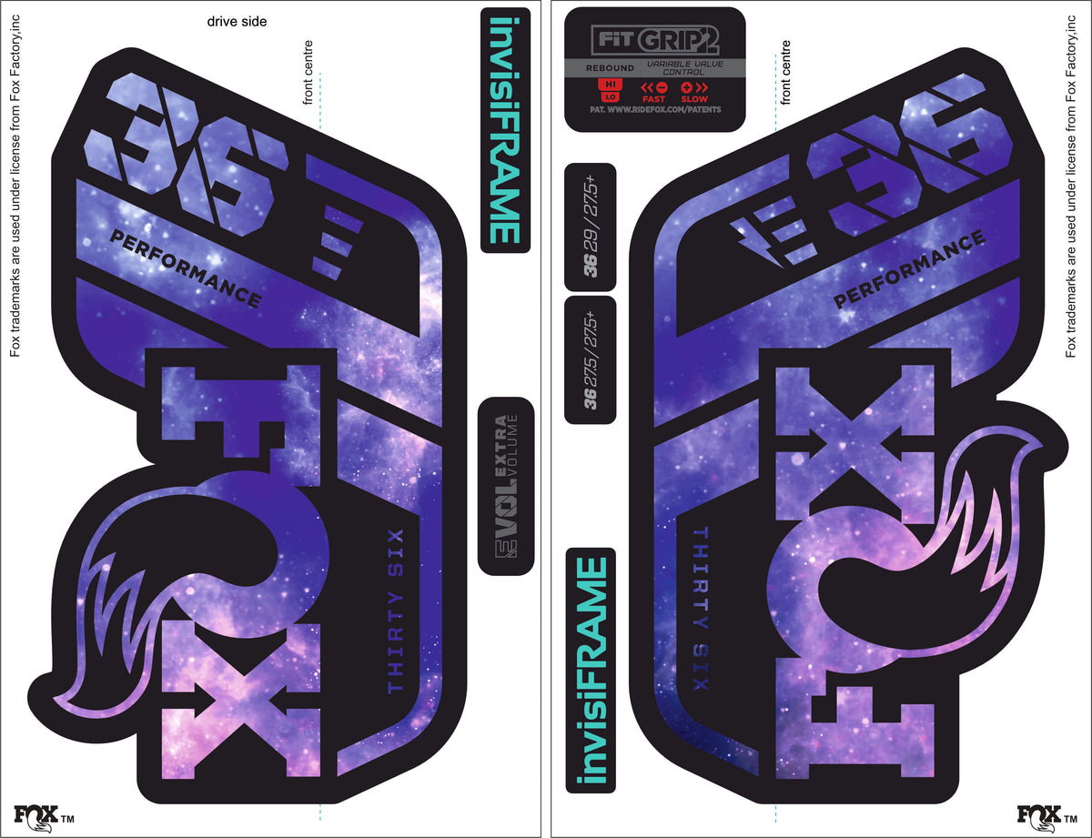 Fox 36 performance 2021 E Bike Decals