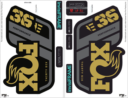 Fox 36 performance 2021 E Bike Decals
