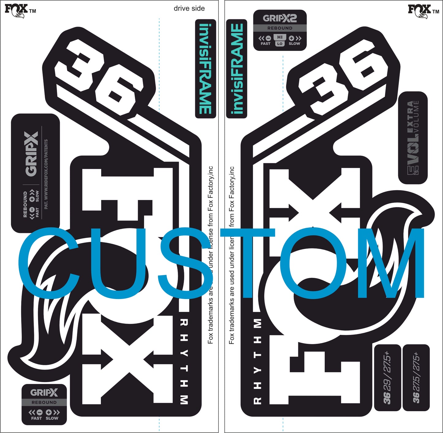 Fox 36 Rhythm 2027 Decals