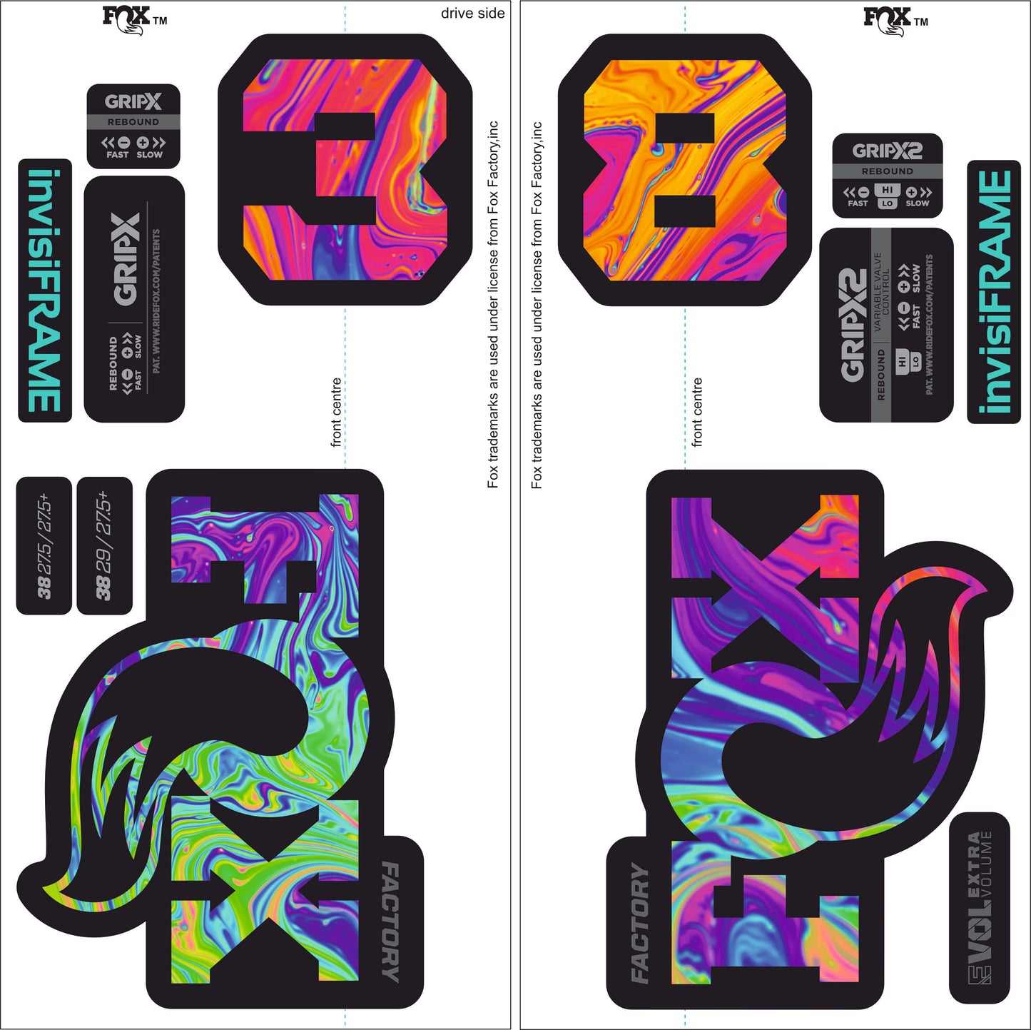 Fox 38 Factory 2027 Decals
