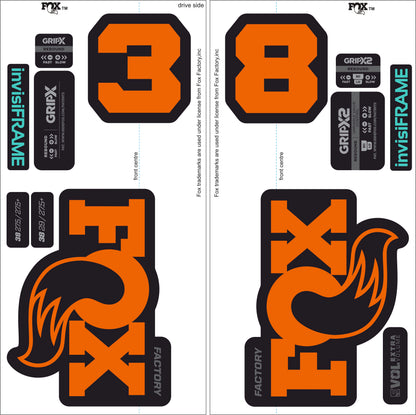 Fox 38 Factory 2027 Decals