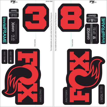 Fox 38 Factory 2027 Decals