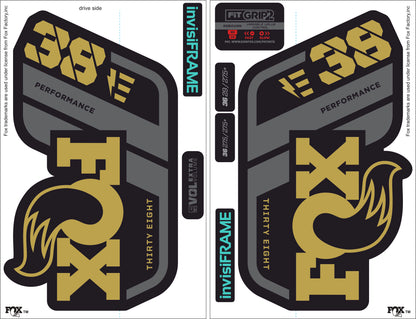 Fox 38 Performance E Bike 2021 Decals