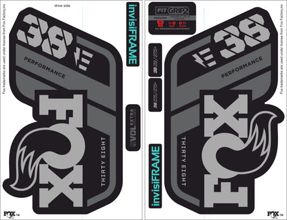 Fox 38 Performance E Bike 2021 Decals