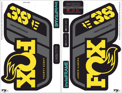 Fox 38 Performance E Bike 2021 Decals