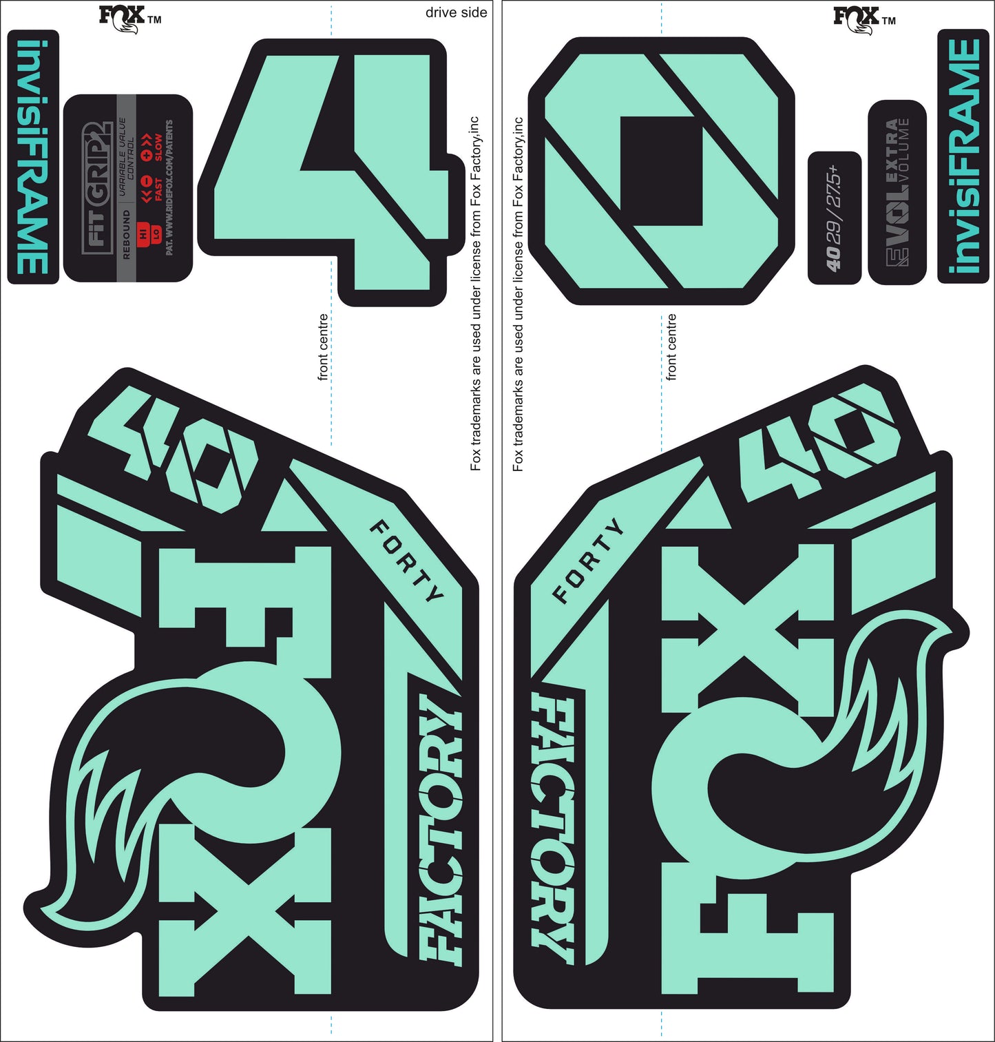 Fox 40 Factory 2021 Decals