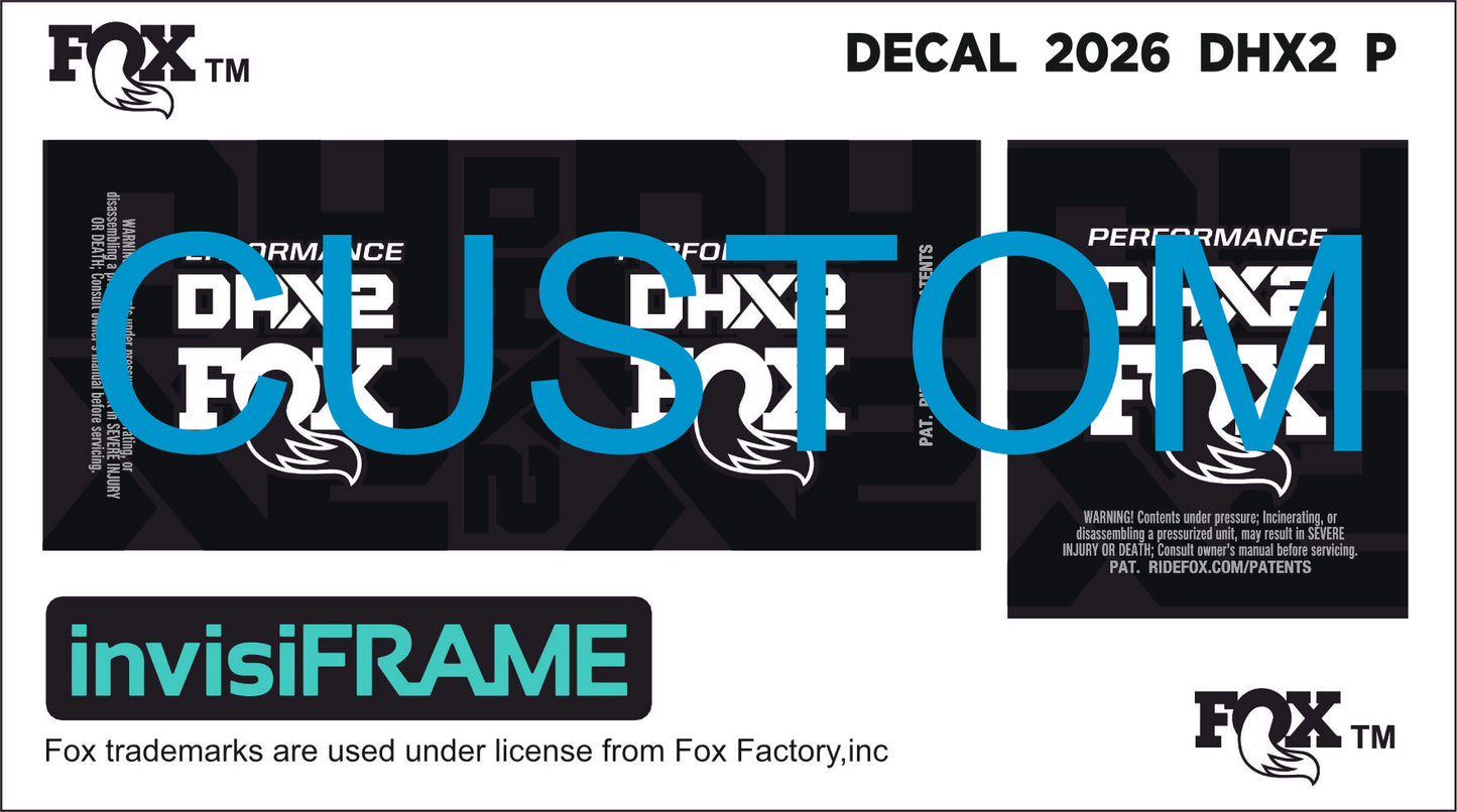Fox DHX2 Performance 2026 Decals
