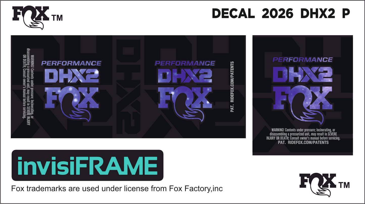 Fox DHX2 Performance 2026 Decals