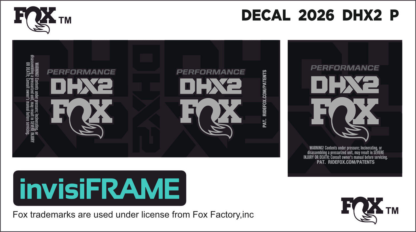 Fox DHX2 Performance 2026 Decals
