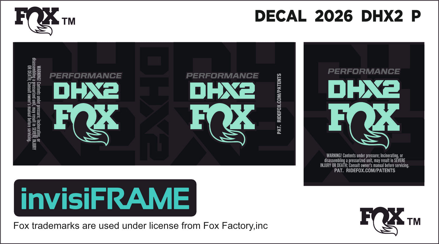 Fox DHX2 Performance 2026 Decals