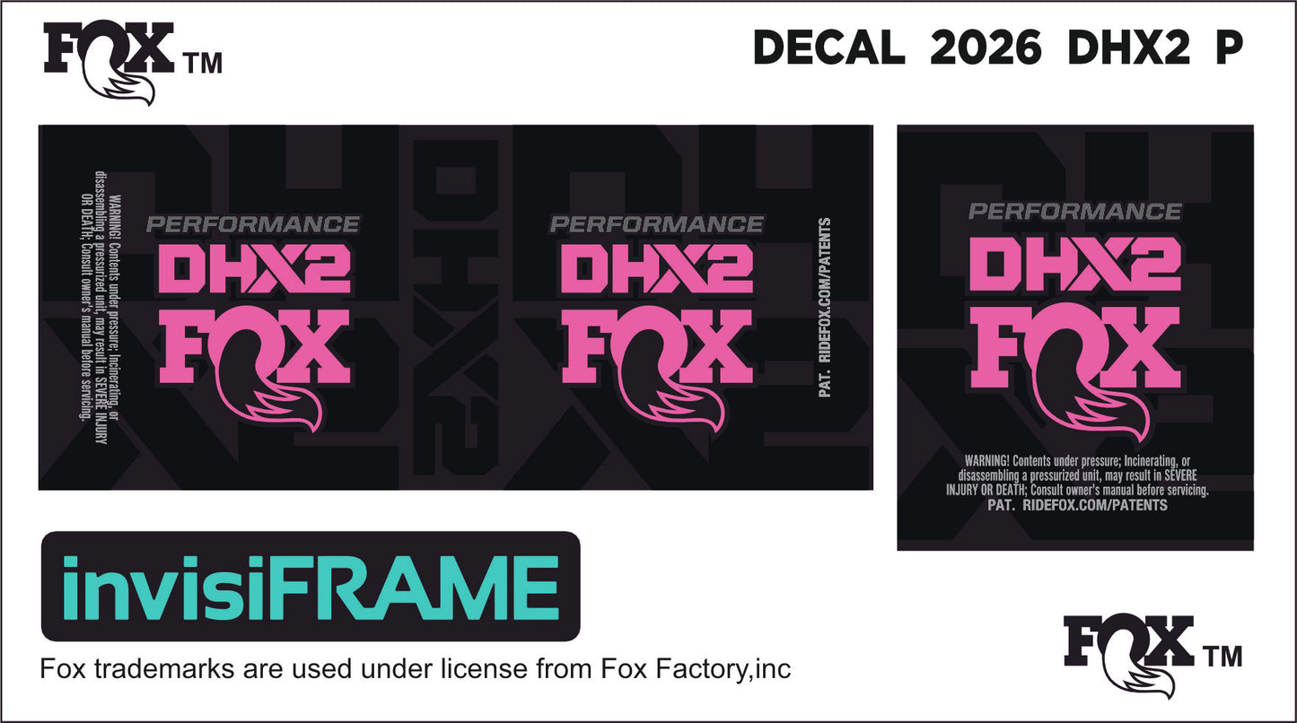 Fox DHX2 Performance 2026 Decals