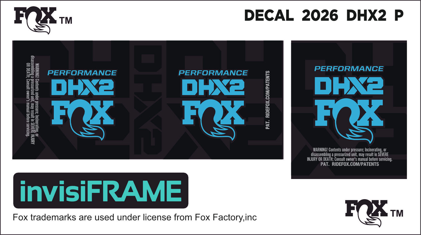 Fox DHX2 Performance 2026 Decals