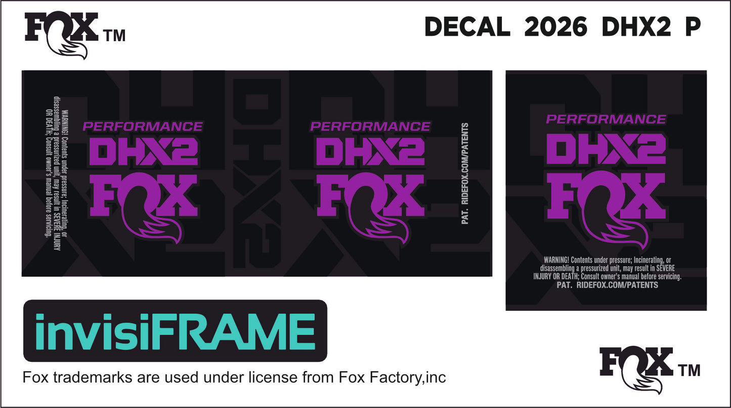 Fox DHX2 Performance 2026 Decals