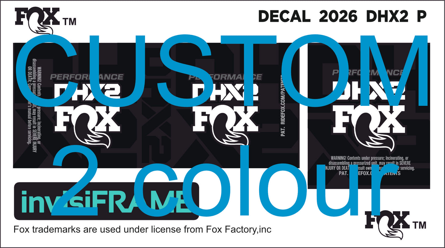 Fox DHX2 Performance 2026 Decals