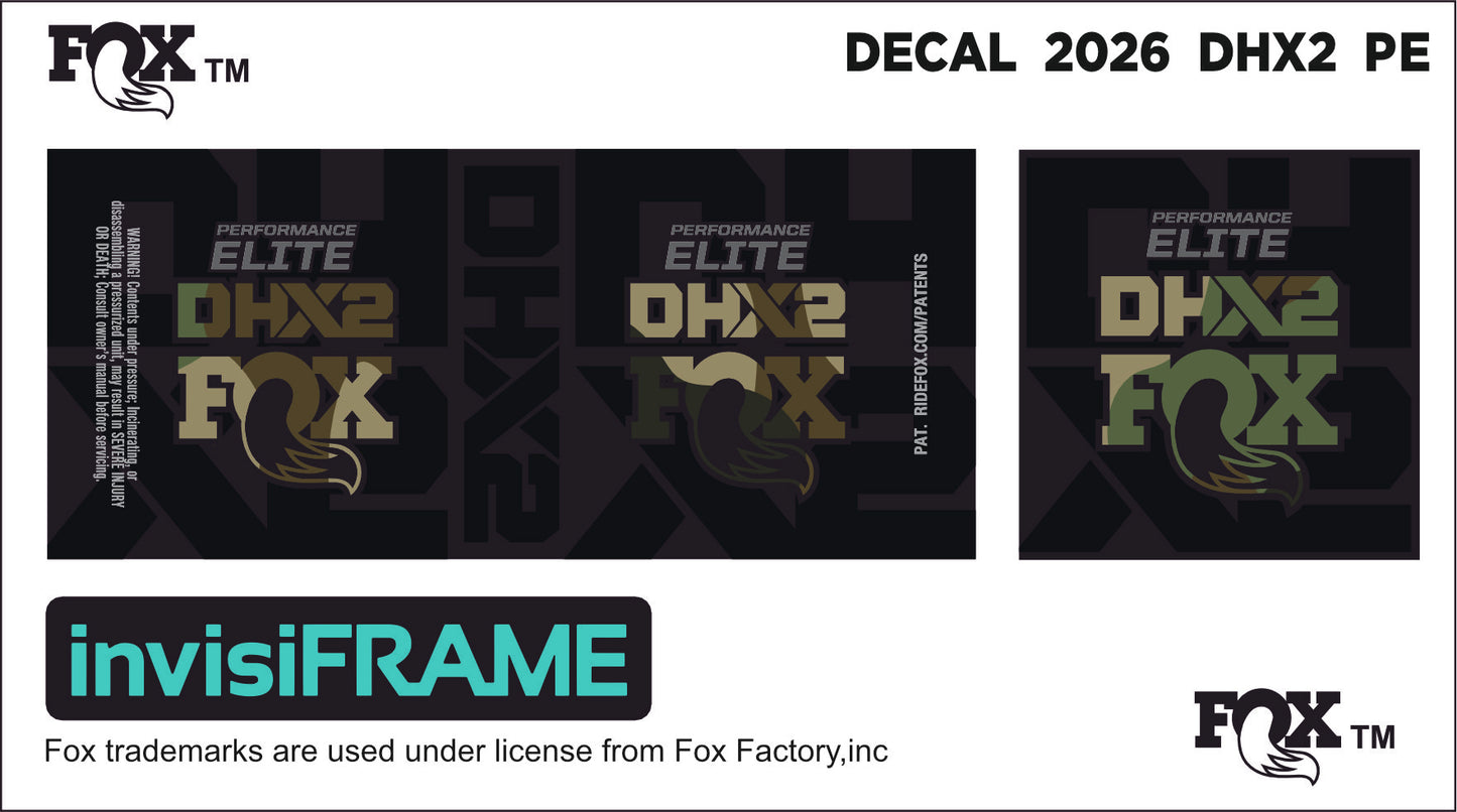 Fox DHX2 Performance 2026 Elite Decals