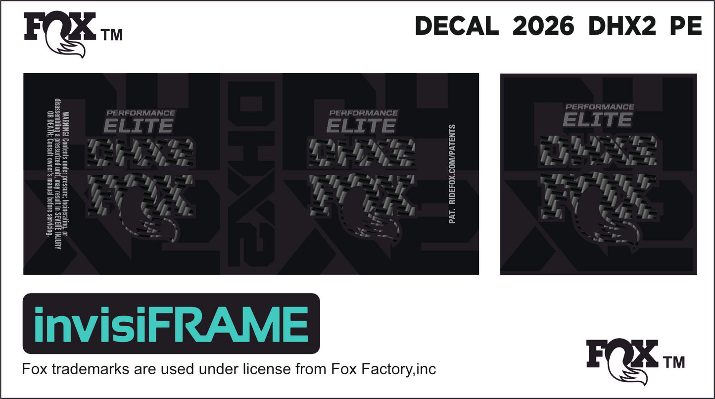 Fox DHX2 Performance 2026 Elite Decals