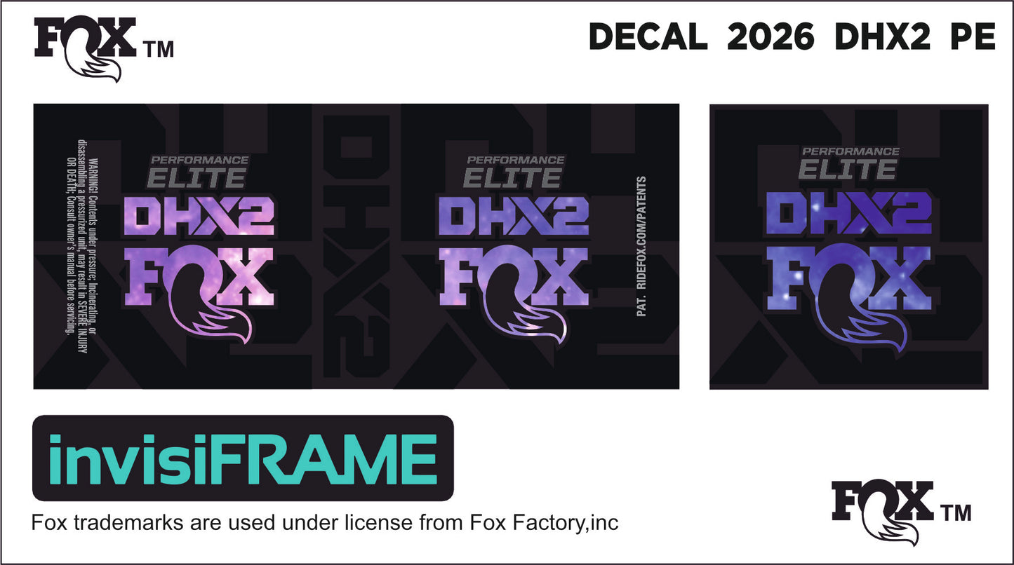 Fox DHX2 Performance 2026 Elite Decals