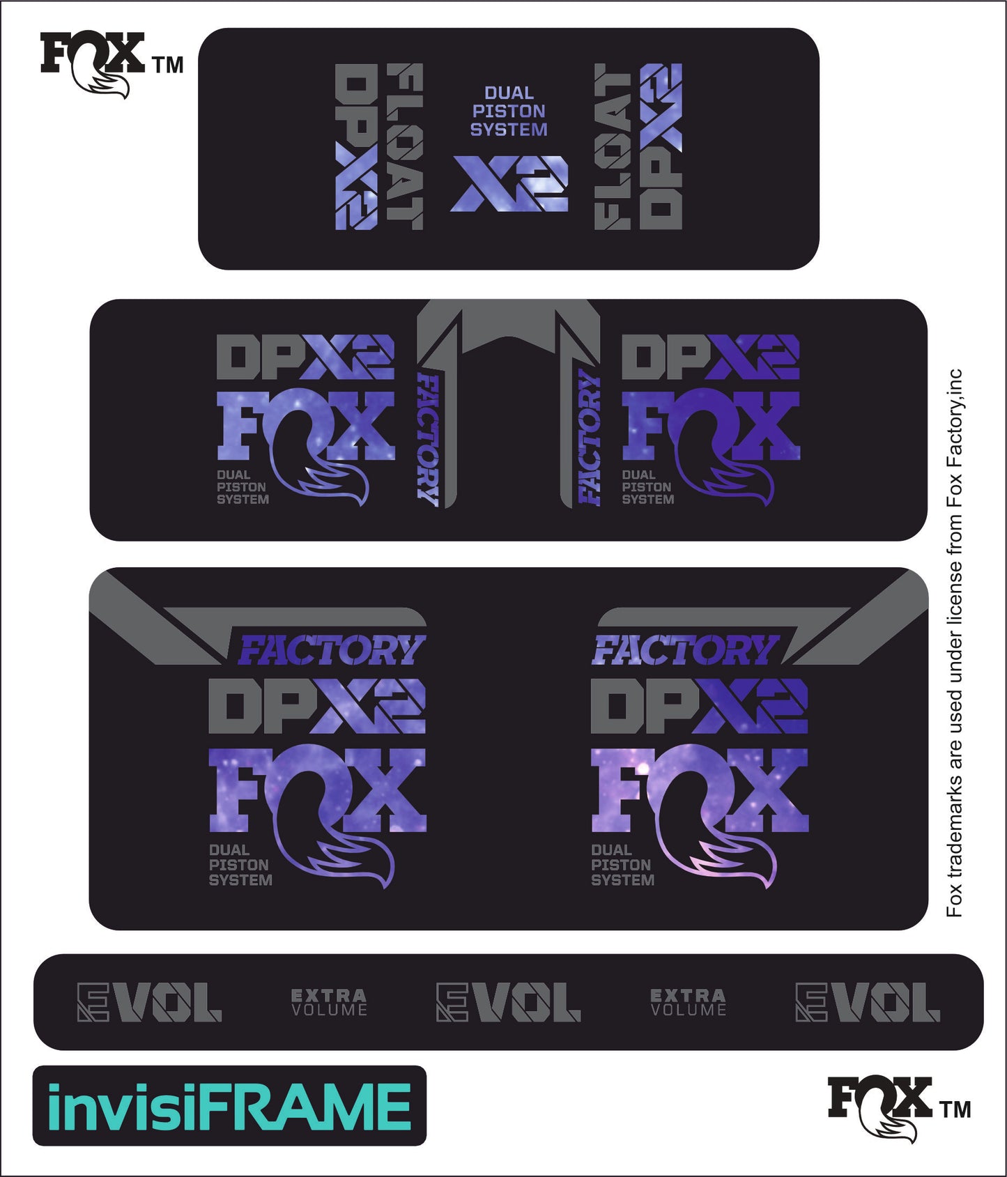 Fox DPX2 Factory 2021 Decals