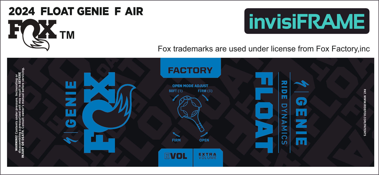 Fox Float Genie Factory 2024 Decals