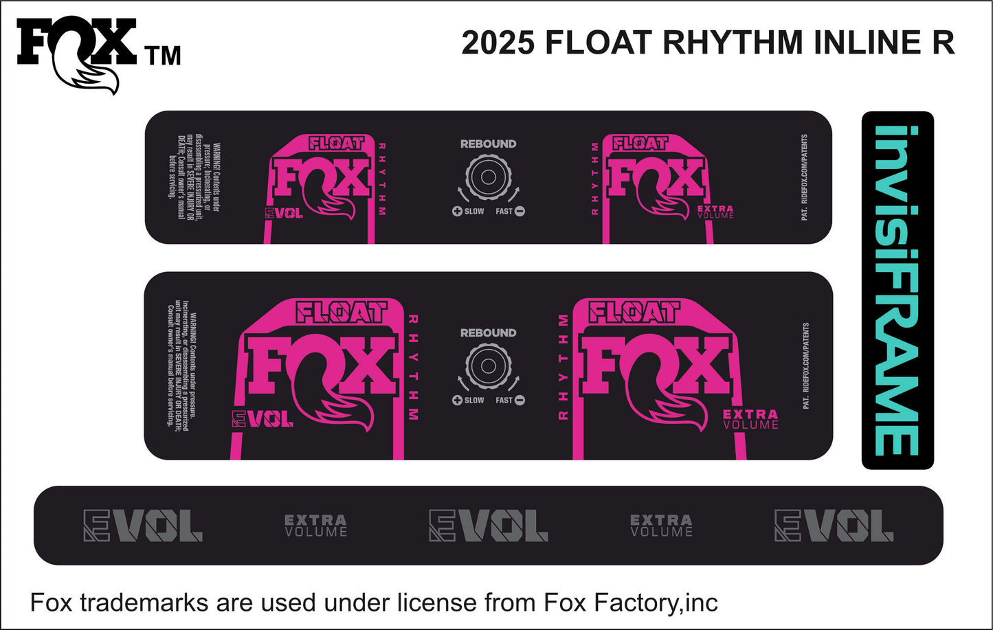 Fox Float Rhythm inline R 2025 decal